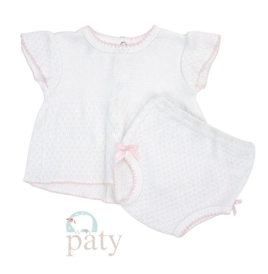 Paty Ruffle Sleeve Diaper Set