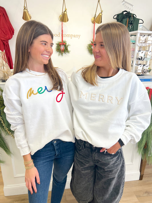 Multi Merry Sweatshirt