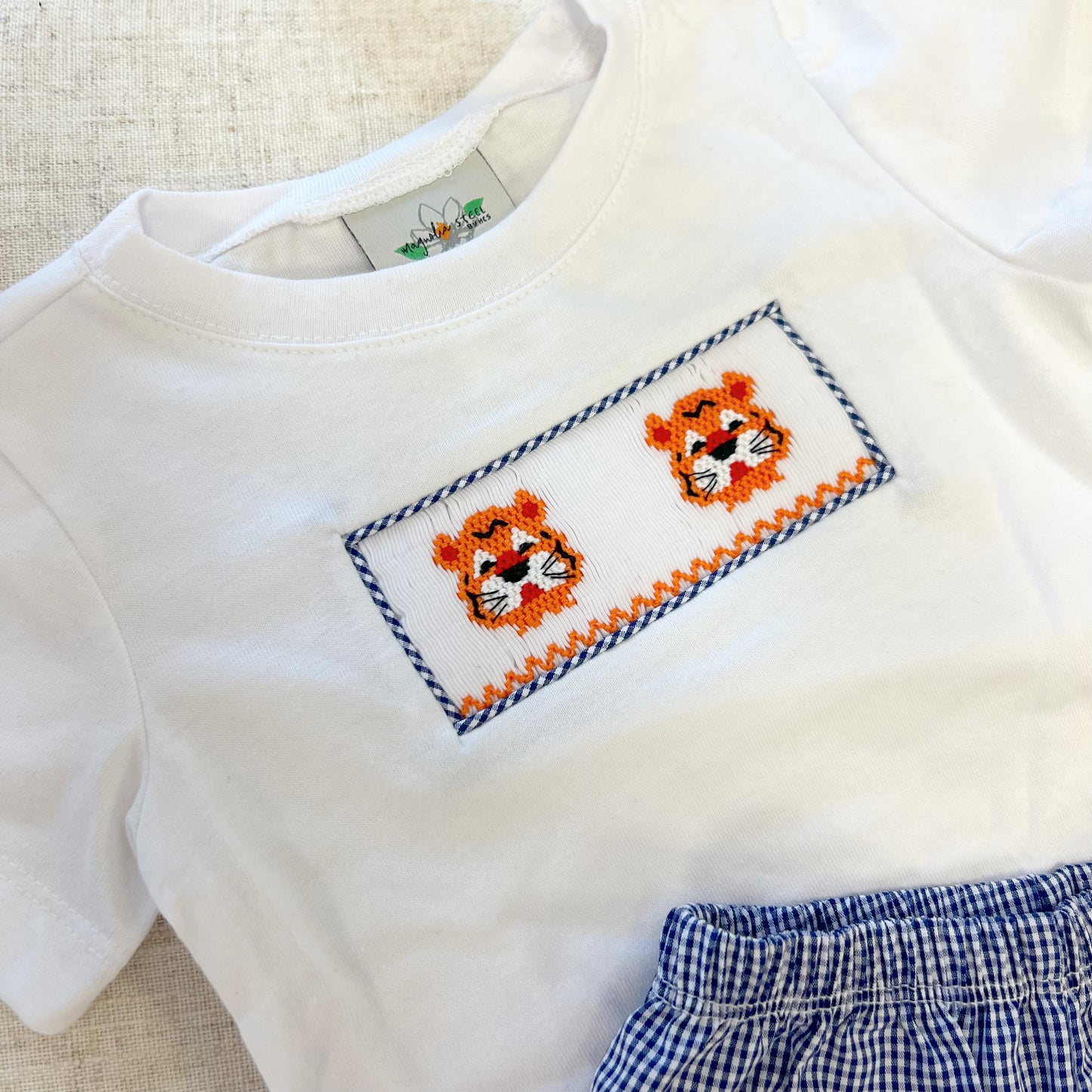 Smocked Tiger Short Set