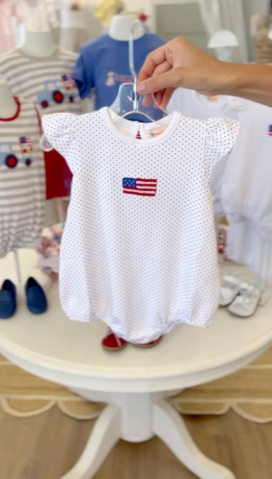 Crochet American Flag Onesie