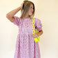 Make You Blush Block Print Dress