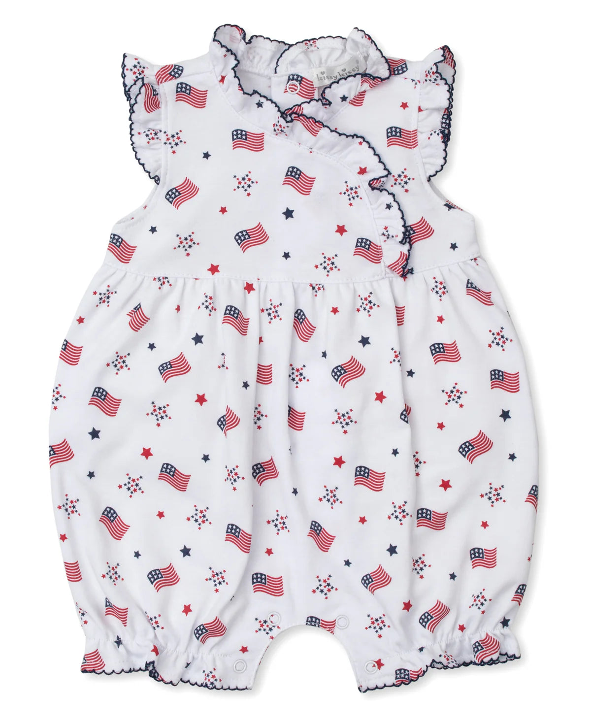 Star spangled playsuit w/ruffle 09991