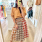 Cinnamon Latte Plaid Skirt