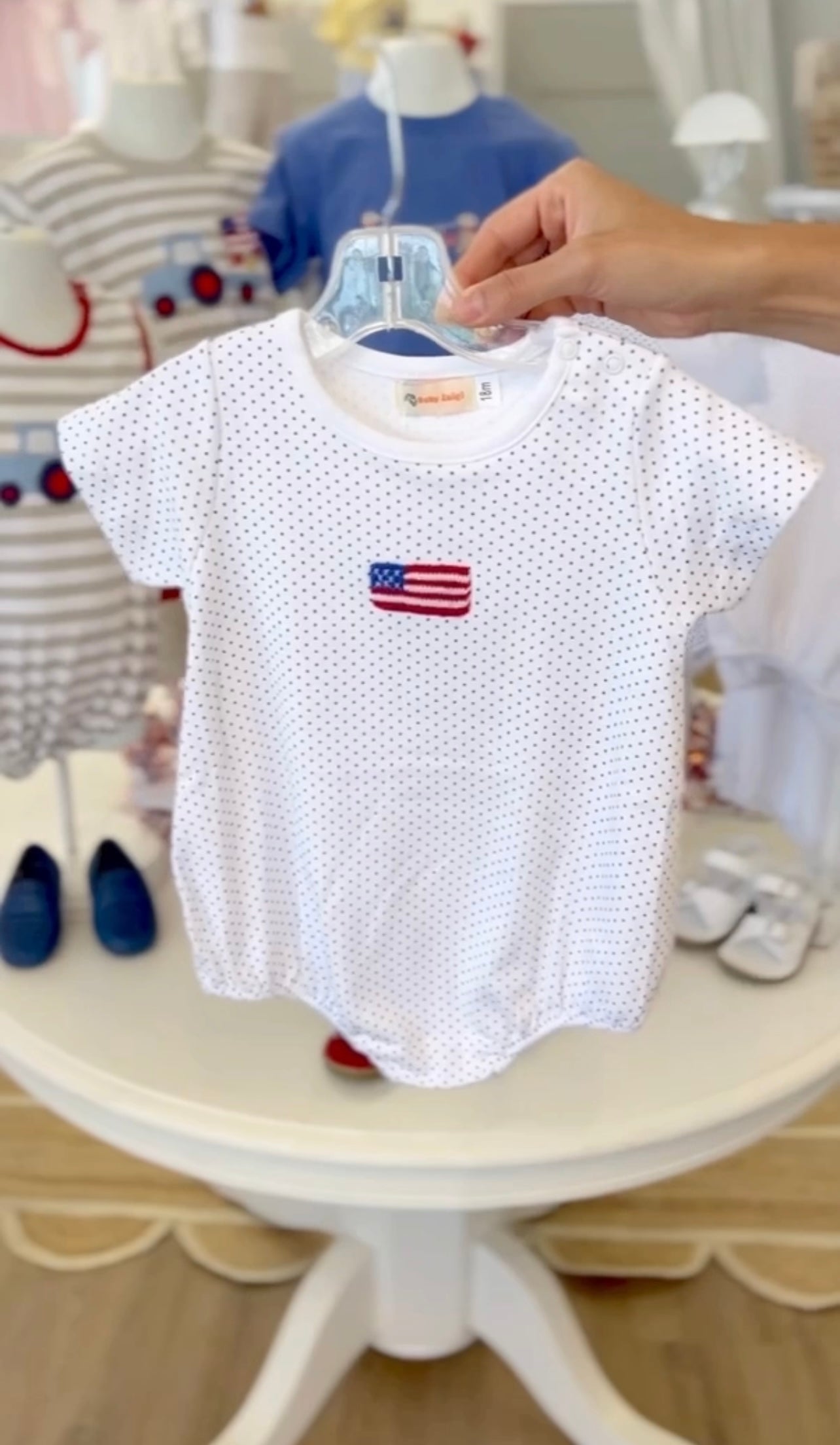 Crochet American Flag Onesie