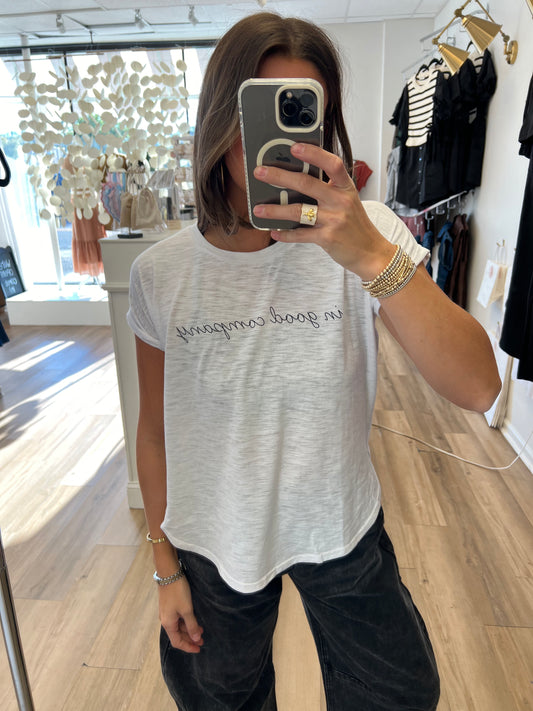 In Good Company Scoop Neck Tee