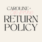 RETURN POLICY